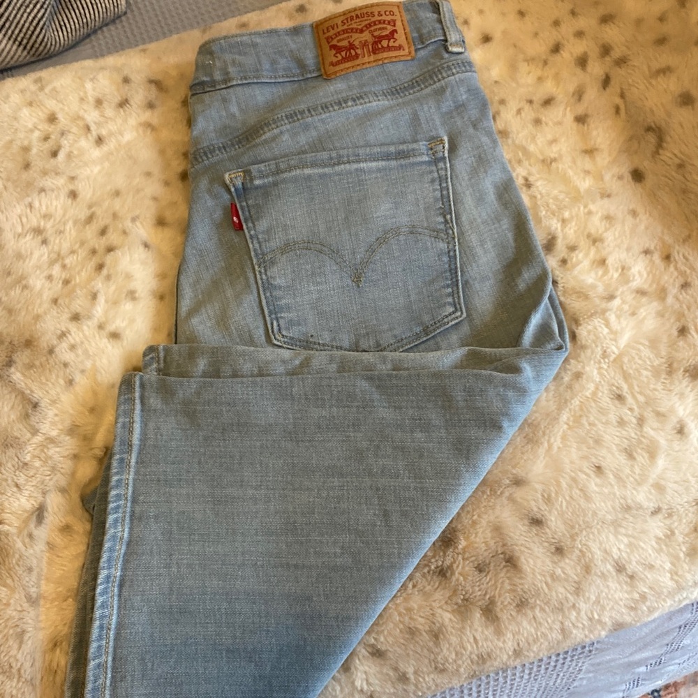Levi's Light Blue Denim Jeans with Signature Red Tab